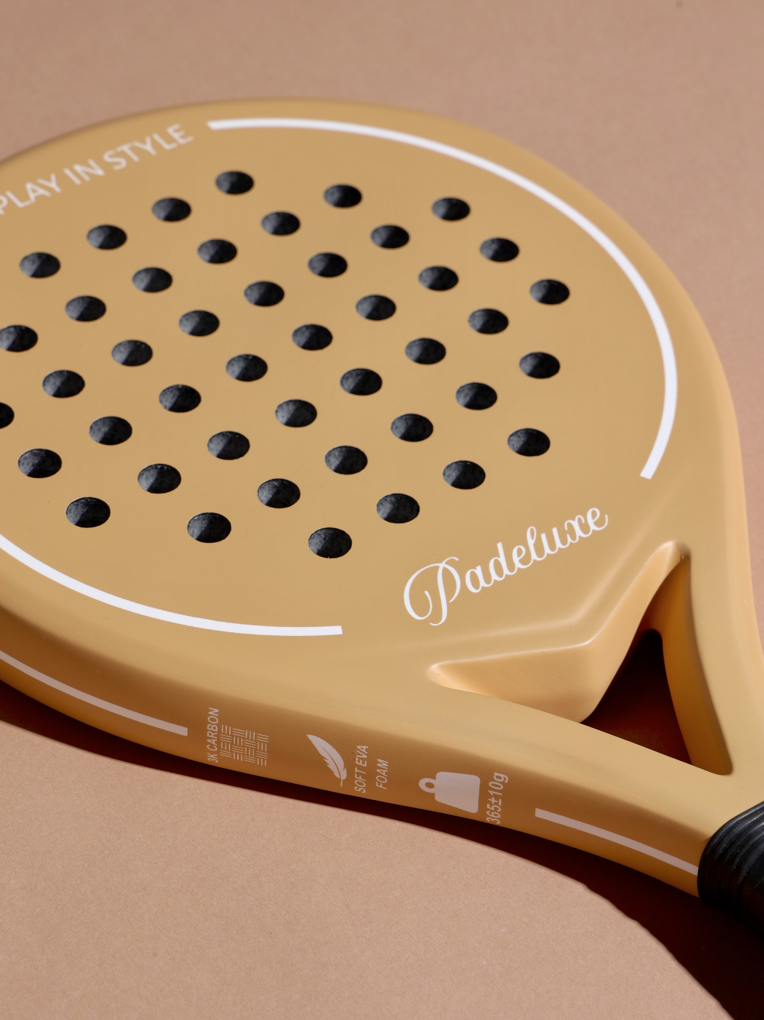PLAY IN STYLE — SOFT BEIGE padel racket