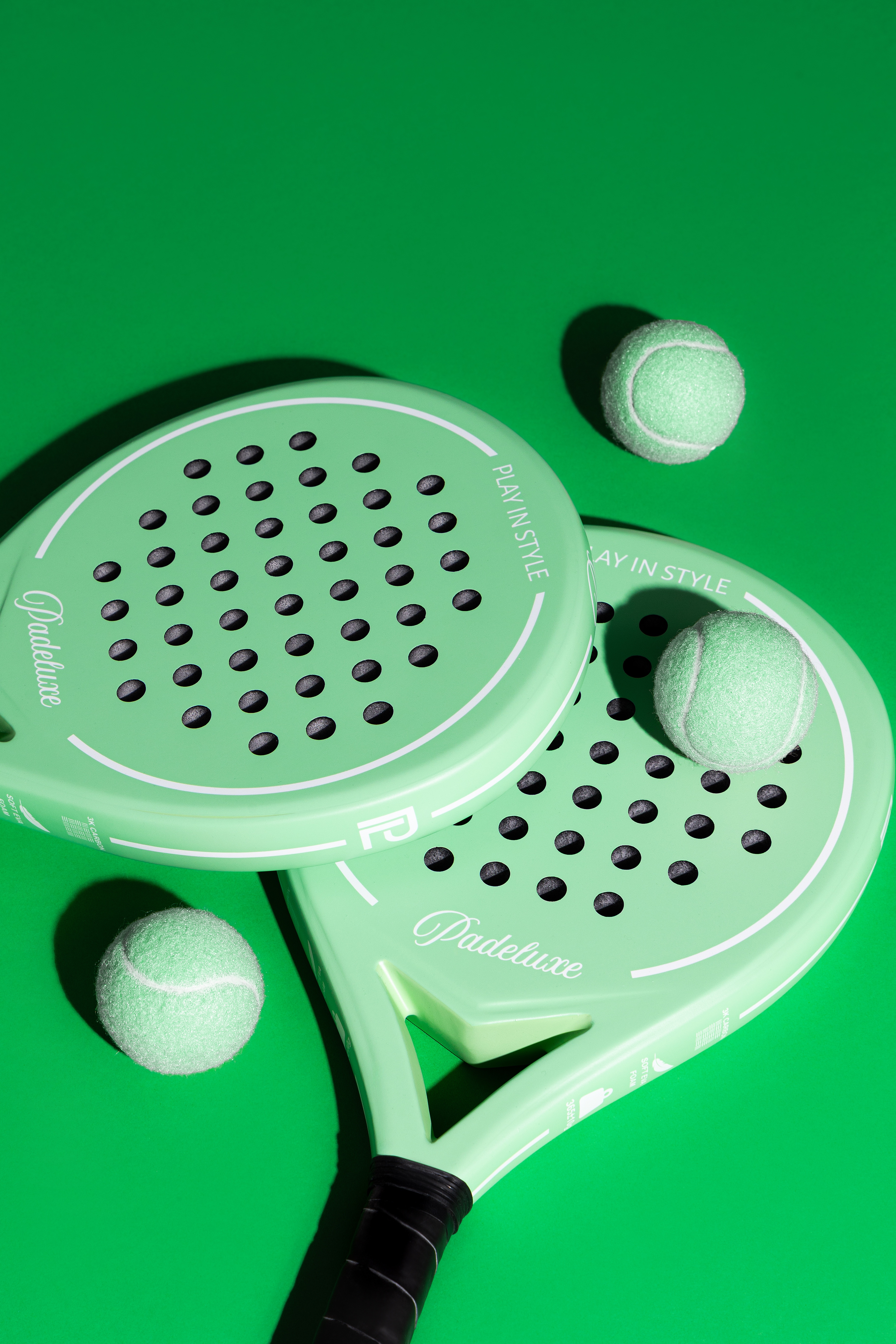 PLAY IN STYLE — MATCHA GREEN padel racket