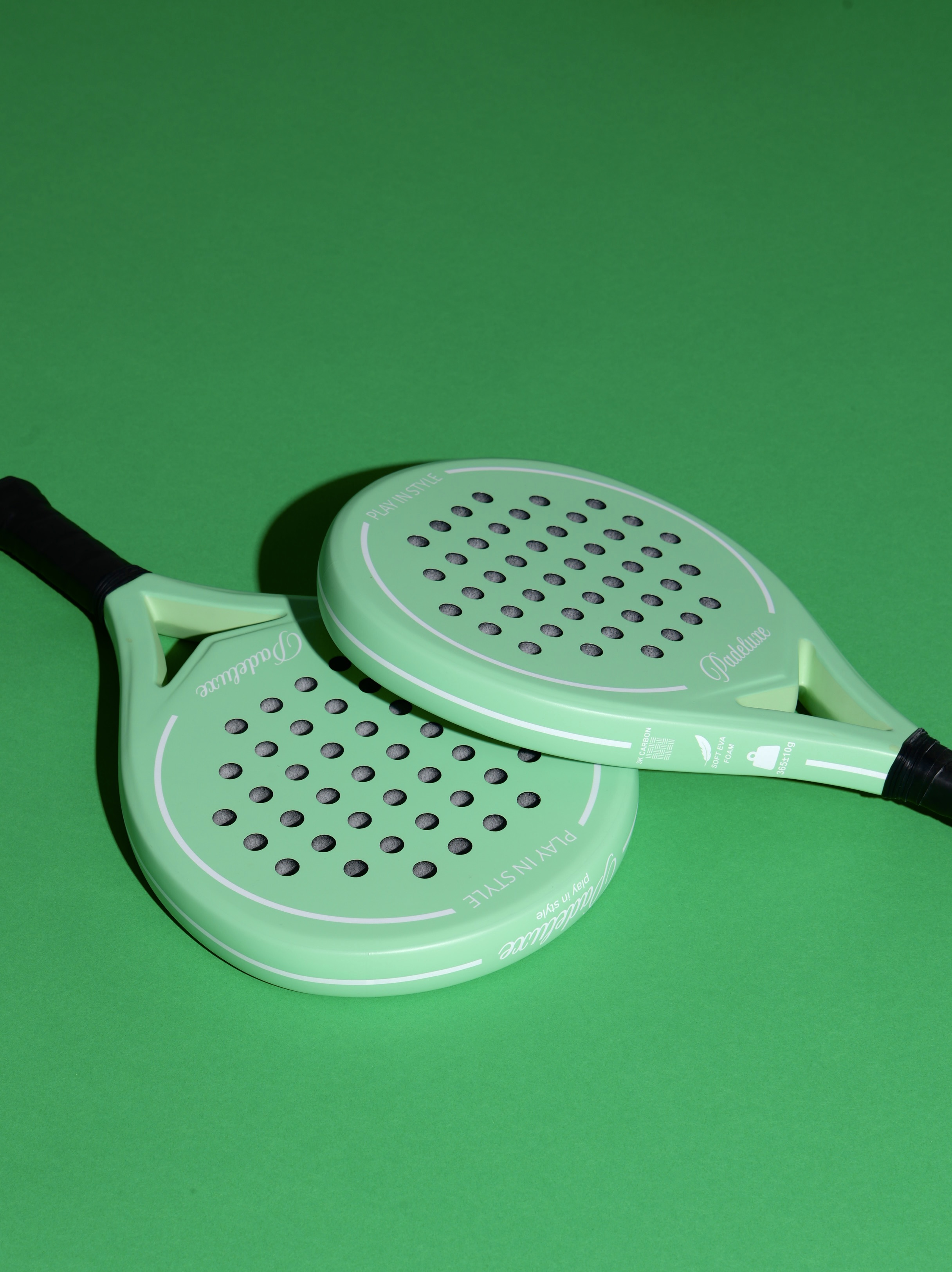 PLAY IN STYLE — MATCHA GREEN padel racket