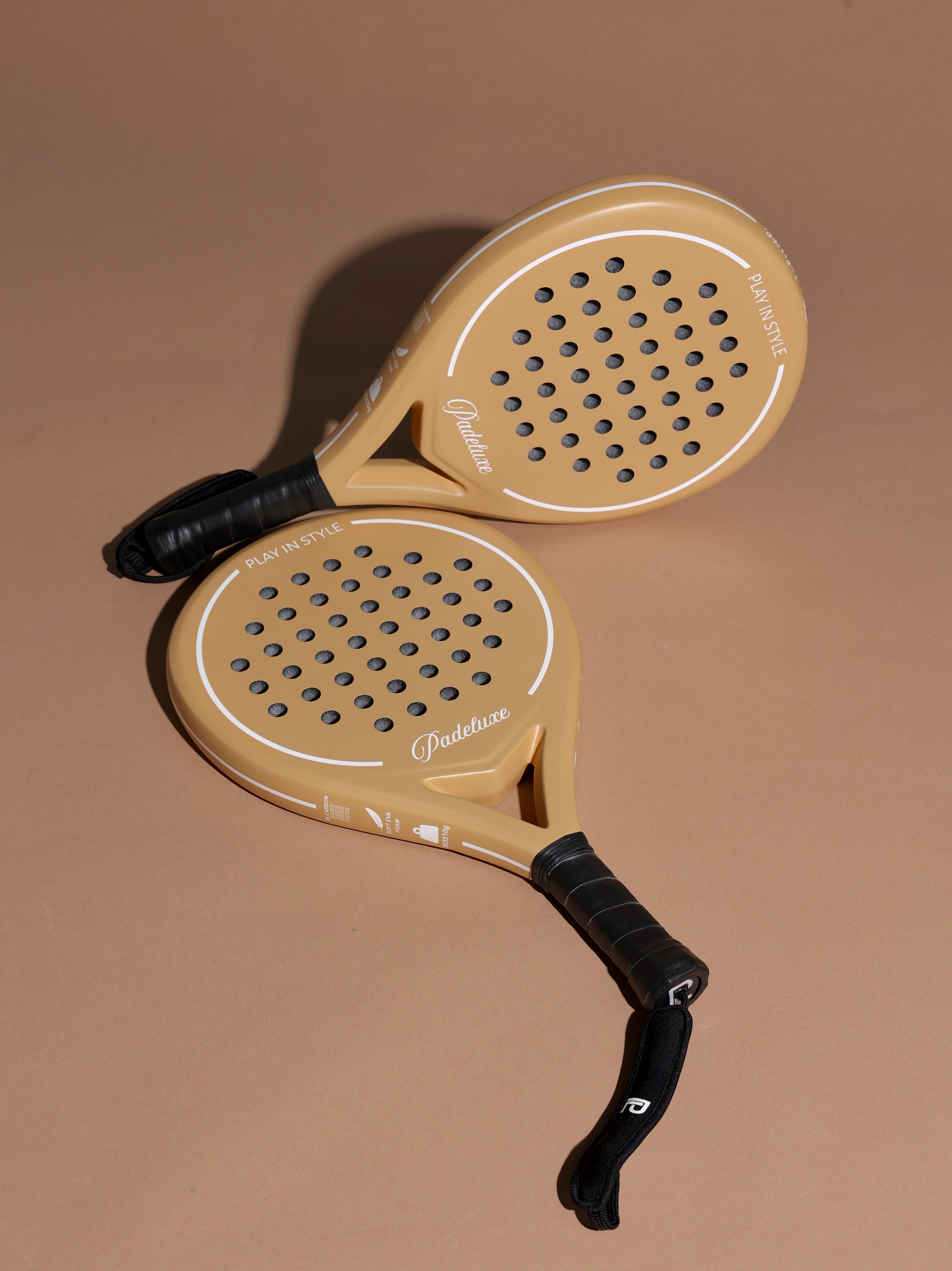 PLAY IN STYLE — SOFT BEIGE padel racket